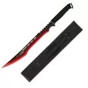 MACHETE BOLO MARCA ALBAINOX MODELO TRODON 39 CM NEGRO-ROJO