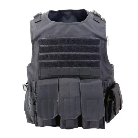 Chaleco SIXMM FSBE Negro con sistema MOLLE y diseño modular para entornos urbanos