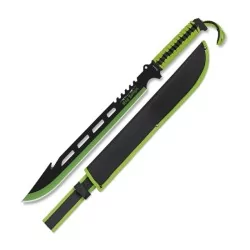 MACHETE BOLO ALBAINOX ZOMBIE CUERDA 46CM NEGRO-VERDE