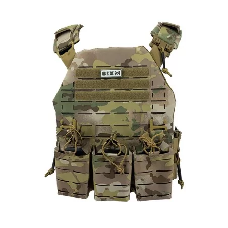 Chaleco SIXMM LLC Multicam modular con sistema MOLLE para entornos mixtos tácticos