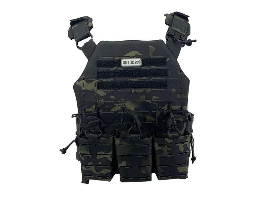 CHALECO SIXMM LLC MULTICAM BLACK
