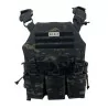 Chaleco SIXMM LLC Multicam Black con sistema MOLLE y diseño táctico para uso urbano