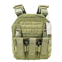Chaleco táctico SIXMM 0.36M OD con sistema MOLLE para entornos naturales