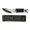 CUCHILLO ALBAINOX CON CUERDA COLOR PLATA-NEGRO