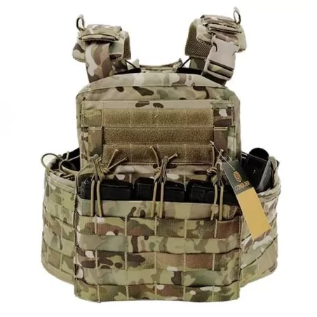 Chaleco CONQUER APC FULL SET Multicam con bolsillos tácticos incluidos