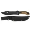 CUCHILLO MARCA ALBAINOX SIERRA MANGO EN COLOR TAN FUNDA NEGRA