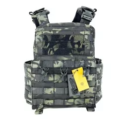 Chaleco CONQUER APC MULTICAM BLACK modular táctico y liviano