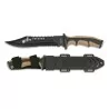 CUCHILLO ALBAINOX SOLDIER CON FUNDA ABS TAN-NEGRO