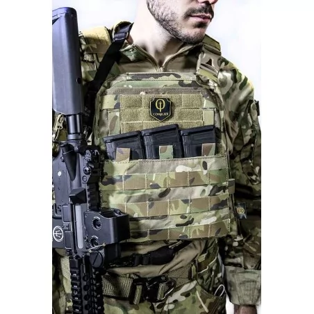 CHALECO CONQUER CVS PLATE CARRIER MULTICAM ⭐ · VSGun