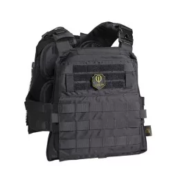 Chaleco Conquer CVS Plate Carrier Negro con ajuste modular y compatibilidad con placas