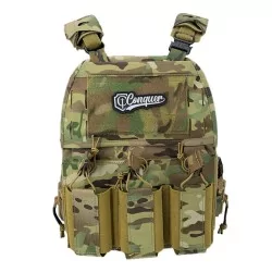 Chaleco Conquer MTPC Multicam con ajuste ergonómico y sistema MOLLE