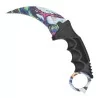 CUCHILLO SCK KARAMBIT MULTICOLOR CON MANGO NEGRO