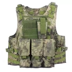 Chaleco FSBE Kryptek Mandrake con sistema MOLLE y ajuste ergonómico