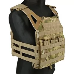 Chaleco JPC Multicam con placas balísticas y diseño ligero táctico