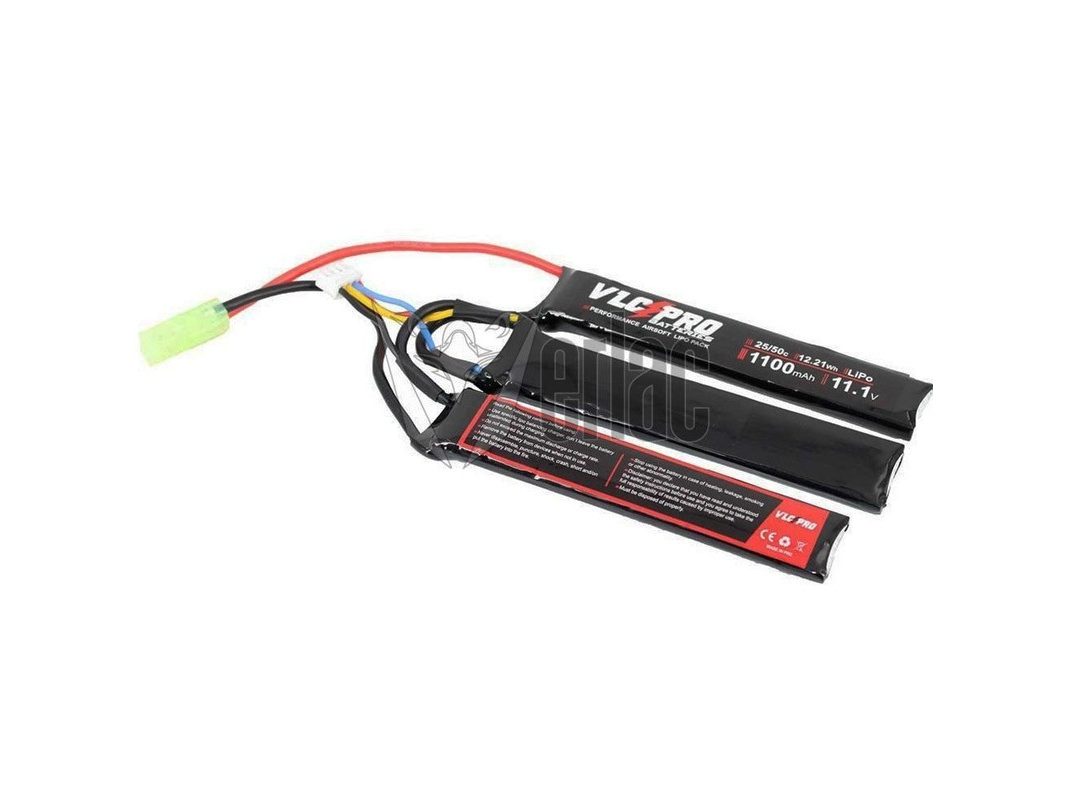 BATERIA LIPO VLC PRO 11.1V 1100 MAH 25C-50C 3 MODULOS