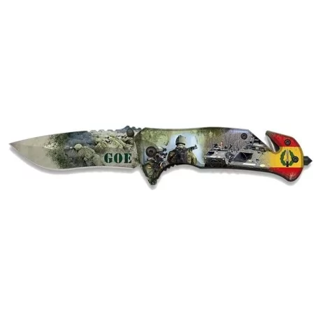 NAVAJA ALBAINOX ASISTIDA MEDIDAS 8.2CM IMAGEN IMPRESA GOE