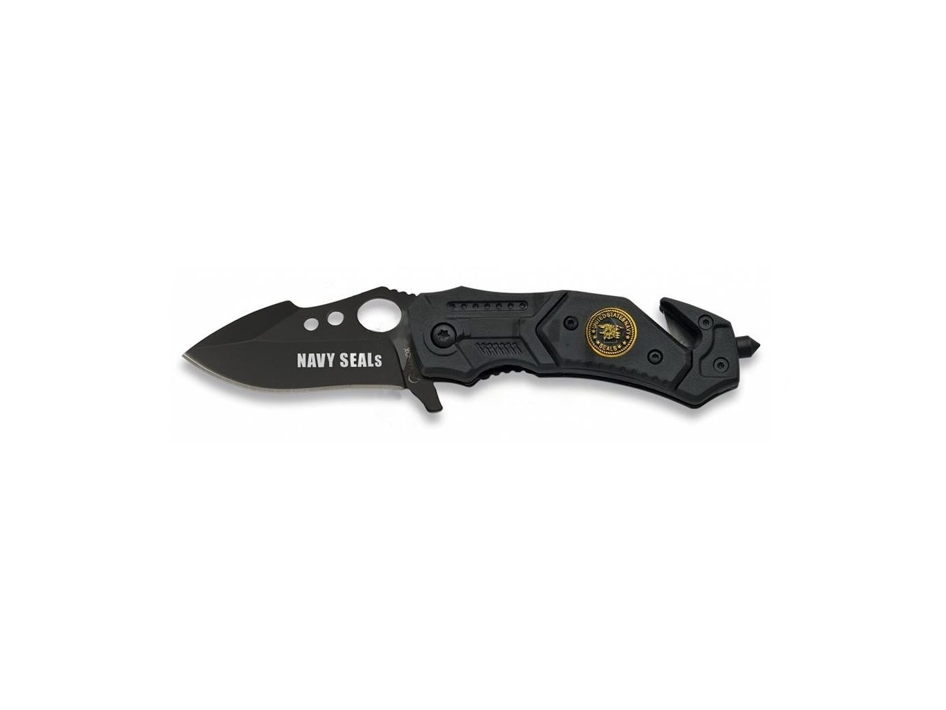 NAVAJA ALBAINOX ASISTIDA NAVY SEALS 6CM NEGRA