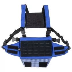 Chaleco Chest Rig Delta Tactics Speedsoft V1 Azul táctico ultraligero