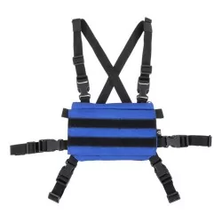 Chaleco Chest Rig Delta Tactics Speedsoft V2 Azul táctico ergonómico