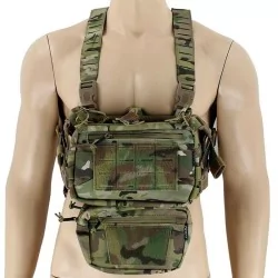 Chaleco Chest Rig Corso Flint MK1 Corte Laser Multicam táctico y modular