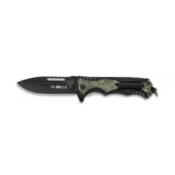 NAVAJA ALBAINOX CUERDA 9.5CM ACU DIGITAL NEGRO Y VERDE