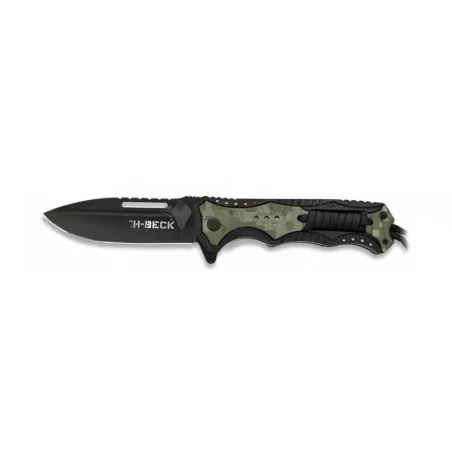 NAVAJA ALBAINOX CUERDA 9.5CM ACU DIGITAL NEGRO Y VERDE