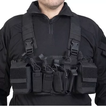 Chest Rig Force MK1 Black Delta Tactics con diseño táctico modular