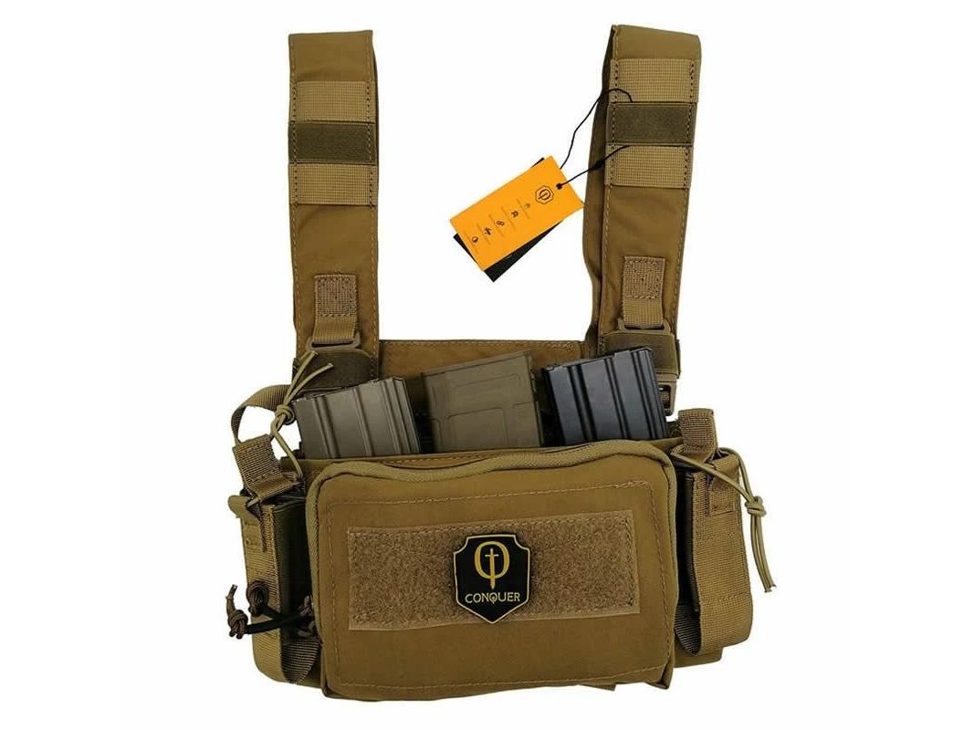 Chaleco Micro Chest Rig Conquer Coyote