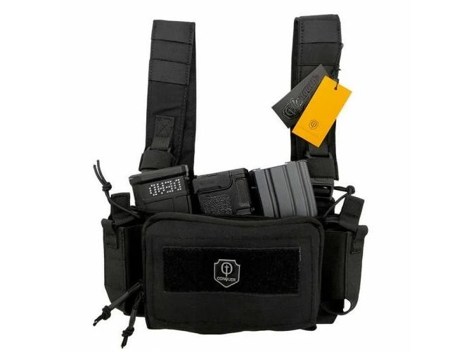 Chaleco Micro Chest Rig Conquer Negro