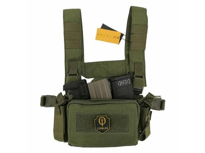 Chaleco Micro Chest Rig Conquer Verde OD