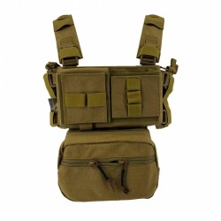 Chest Rig Conquer CB Coyote con diseño ergonómico y camuflaje táctico