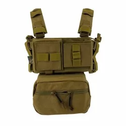 Chest Rig Conquer CB Coyote con diseño ergonómico y camuflaje táctico