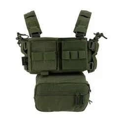 Chest Rig Conquer Verde OD con diseño táctico y camuflaje eficiente