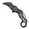 NAVAJA PLEGABLE KARAMBIT PLEGABLE SCK NEGRO Y ROJO