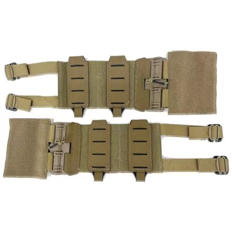 Cummerbund Elástico Conquer Coyote, ajuste cómodo y seguro para actividades tácticas.