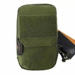 Pouch Conquer DC Verde OD para almacenamiento táctico de cargadores
