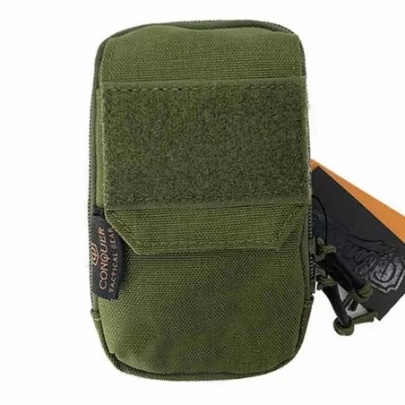 Pouch Conquer DC Verde OD para almacenamiento táctico de cargadores