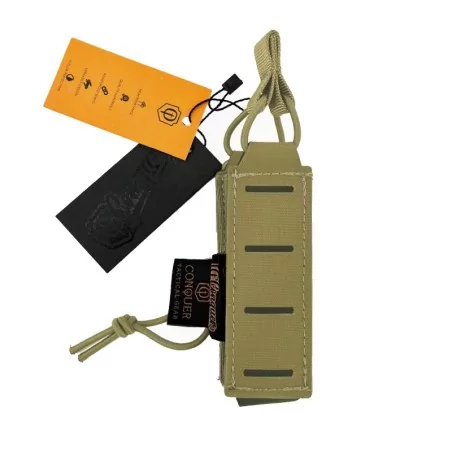 Pouch Portacargador Pistola Conquer Corte Láser Tan para cargadores tácticos