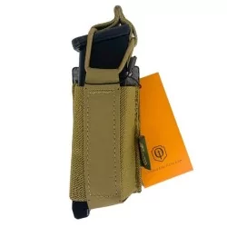 Pouch Portacargador Pistola Simple Tegris Conquer 9mm Coyote táctico