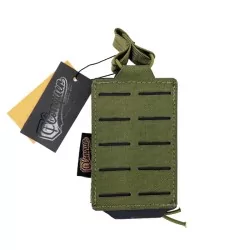 Pouch M4 portacargador Conquer corte láser OD táctico con camuflaje verde oliva