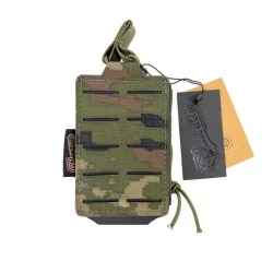 Pouch M4 portacargador Conquer corte láser pixelado boscoso camuflaje táctico resistente
