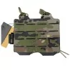 Pouch doble portacargador M4 Conquer corte láser pixelado boscoso camuflaje táctico resistente