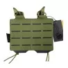 Pouch doble portacargador M4 Conquer corte láser camuflaje Verde OD resistente táctico