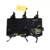 Pouch triple portacargador M4 Conquer corte láser camuflaje Multicam Black táctico resistente