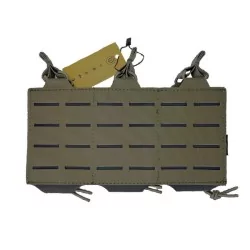 Pouch triple portacargador M4 Conquer corte láser camuflaje Ranger Green táctico resistente