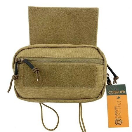 Pouch abdominal DDU Conquer MK3 corte láser camuflaje Tan resistente y táctico