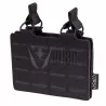 pouch doble cargador M4 negro con sistema molle y diseño láser-cut