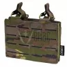 pouch doble cargador M4 pixelado boscoso con corte láser y sistema molle