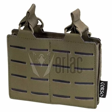 pouch doble cargador M4 ranger green con corte láser y sistema molle