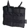 pouch doble cargador M4 negro compatible con sistema molle